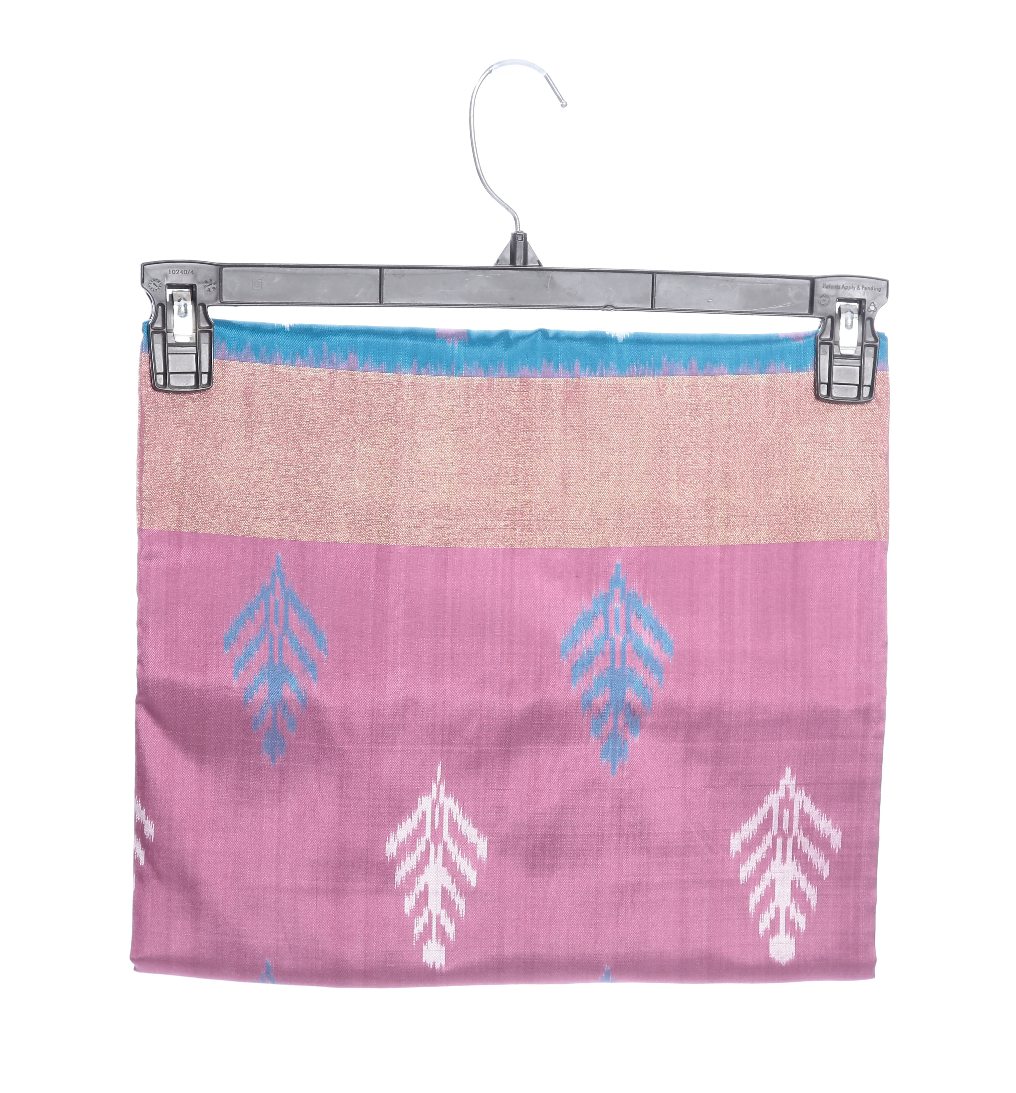 Pochampally Saree in Baby Pink & Sky Blue