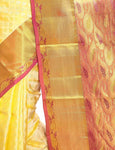 Cream Kanchipuram Silk Saree with Butta Motifs