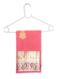 Mandakini - Exclusive - Indian Women's Kanchipuram  - Handloom - Pure Silk Saree (Orange Pink) (MK220)
