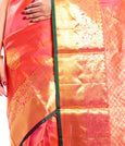 Pure kanchipuram silk sarees in orange