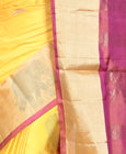 yellow kanchivaram saree