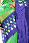 Green & Blue Pochampally Ikkat Saree online