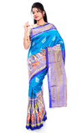 Blue Pochampally sarees online